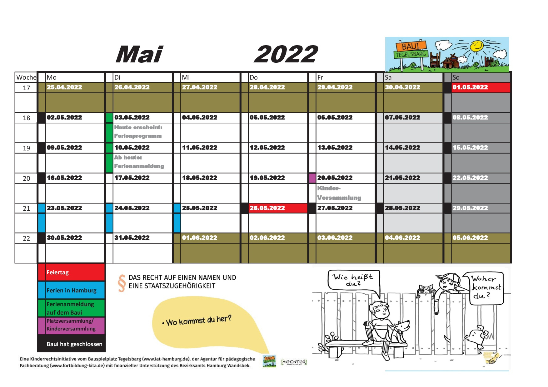 Baui Kalender 2022 Kinder HP 005